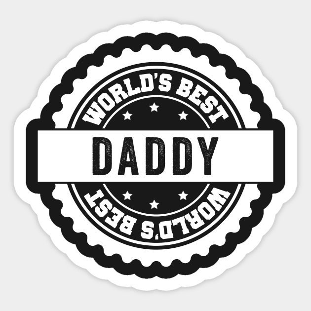 Worlds Best Daddy - Fathers Day New Dad Sticker by Kyandii